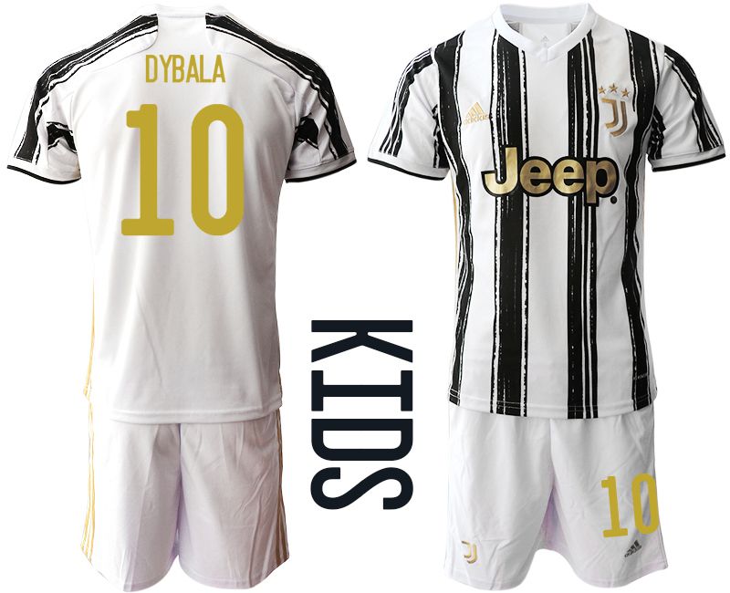 Youth 2020-2021 club Juventus home #10 white Soccer Jerseys->juventus jersey->Soccer Club Jersey